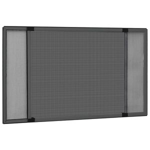 vidaXL Extendable Insect Screen for Windows Anthracite