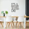 Homemania Wall Decoration Words 61x70 cm Steel Black