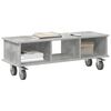 vidaXL TV Stand Concrete Grey 100 x 35 x 35 cm Engineered Wood