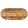 vidaXL Table Top 90x40x2.5 cm Oval Solid Wood Rough Mango