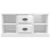vidaXL TV Cabinet High Gloss White 99.5x35.5x48 cm Engineered Wood