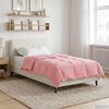 vidaXL Winter Duvet Quilted Pink 155 x 220 cm Microfiber