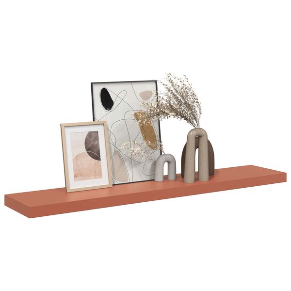 vidaXL Wall Shelf Wall-mounted Red 120 x 23.5 x 4 cm Engineered Wood