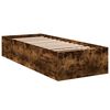 vidaXL Bed Frame without Mattress Smoked Oak 90x190 cm Single