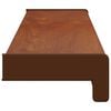 vidaXL Window Sill Brown Wood 80 x 15 x 4.5 cm PVC