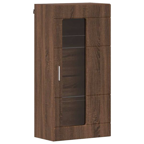 vidaXL Wall-mounted Cabinet Brown oak 55 x 29 x 100 cm Engineered Wood