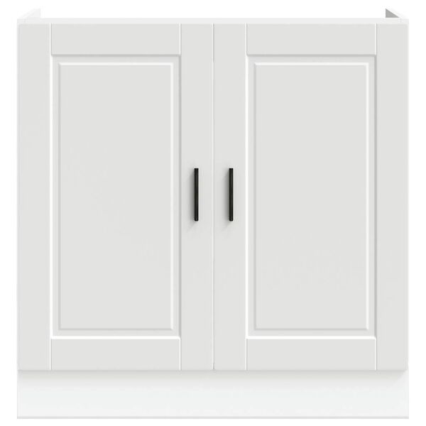 vidaXL Sink Base Cabinet "Porto" White 80x46x81.5 cm Engineered Wood