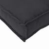 vidaXL Pallet Cushion for Bench Black 150 x 40 x 8 cm Oxford fabric