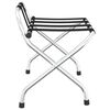 vidaXL Luggage Rack with Backrest Silver 56x39x52cm