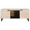 vidaXL Coffee Table White 100 x 54 x 40 cm Solid Mango Wood