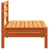 vidaXL Garden Sofas Armless 4 pcs Wax Brown Solid Wood Pine
