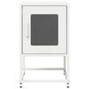 vidaXL Bedside Cabinet White 36x39x60.5 cm Cold-rolled Steel