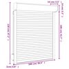 vidaXL Roller Shutter Manual Anthracite 100 x 120 cm