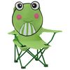vidaXL Kids' Garden Chairs 2 pcs Green Fabric