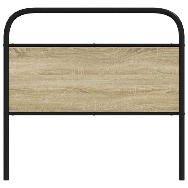 vidaXL Replace Headboard Sonoma Oak 90 cm Steel and Engineered Wood