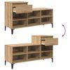 vidaXL Shoe Cabinet Artisan oak 102 x 36 x 60 cm Engineered wood