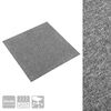 vidaXL Carpet 20 pcs Grey 50 x 50 cm 100% Polypropylene