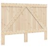 vidaXL Bed Frame without Mattress Grey 140x200 cm Solid Wood Pine