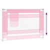 vidaXL Toddler Safety Bed Rail Pink 90x25 cm Fabric