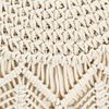 vidaXL Macrame Handmade Pouffe 45x30 cm Cotton