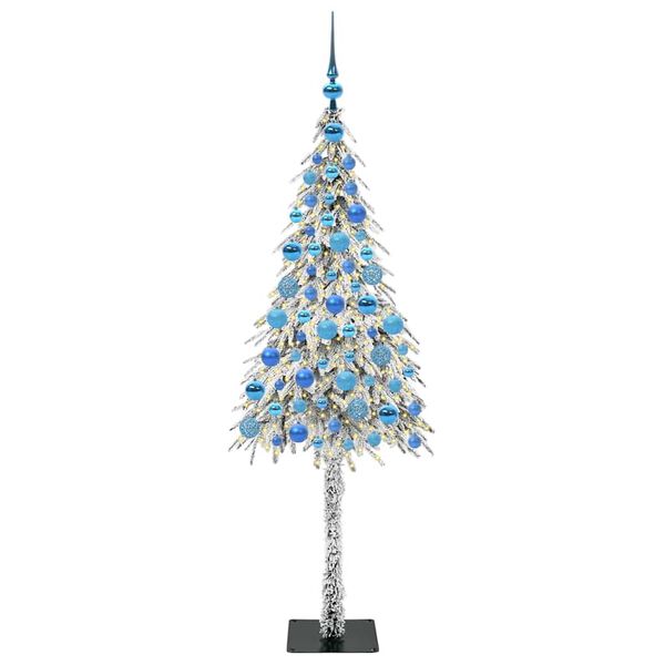 vidaXL Christmas Tree with 300 LEDs White 180 cm PE and Steel