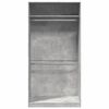 vidaXL Wardrobe Concrete Grey 100x50x200 cm Engineered Wood