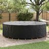 vidaXL Outdoor Furniture Cover Black 320 x 320 x 105 cm 420D fabric