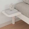 vidaXL Bed Frame with Side Tables White 90 x 220 cm Solid Pine Wood