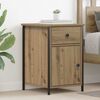 vidaXL Bedside Cabinet with Drawer 2 pcs Artisan Oak 40 x 42 x 60 cm
