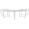 vidaXL Tree Bench 4-Seater 160 x 80 x 44 cm Steel Antique White