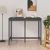 vidaXL Bar Table Grey 140x80x110 cm Solid Wood Pine