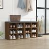 vidaXL Shoe Cabinets 2 pcs Brown Oak 52.5x30x50 cm
