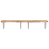 vidaXL Basin Shelf Wall Mounted Steel and Solid Wood Acacia