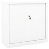 vidaXL Sliding Door Cabinet White 90x40x90 cm Steel