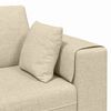 vidaXL Fabric Sofa with Cushion Cream 208 cm Fabric