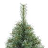 vidaXL Artificial Hinged Christmas Tree Snow Flocked White 210 cm
