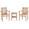 vidaXL 3 Piece Bistro Set Solid Teak