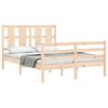 vidaXL Bed Frame without Mattress Double Solid Wood