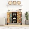 vidaXL Sideboard with 2 Doors 90x33x75 cm Solid Wood Reclaimed