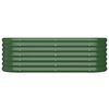 vidaXL Garden Raised Bed Galvanised Steel 114x40x36 cm Green