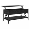 vidaXL Coffee Table Black Oak 100 x 50 x 50 cm Engineered Wood