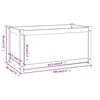 vidaXL Garden Planter 100x50x50 cm Solid Pinewood