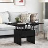 vidaXL Coffee Table Black Oak 55 x 54.5 x 45 cm Engineered wood