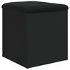 vidaXL Storage Bench Black 42x42x45 cm Engineered Wood