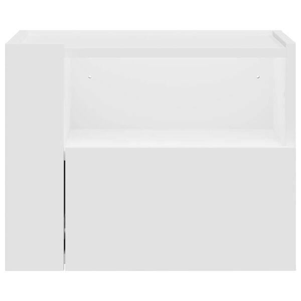 vidaXL Wall-mounted Bedside Cabinet White 45x30x35 cm
