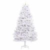 vidaXL Artificial Hinged Christmas Tree White 300 cm PVC and Steel