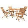 vidaXL Garden Set 5 pcs Brown Solid Teak Wood