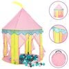 vidaXL Children Play Tent with 250 Balls Pink 100x100x127 cm