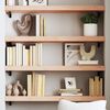 vidaXL Wall Shelf 80x30x(2-6) cm Untreated Solid Wood Oak
