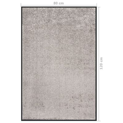 vidaXL Doormat Grey 80x120 cm